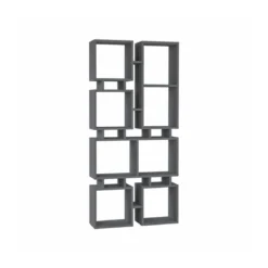 Libreria Antracite Moderna Design a Cubi per Arredamento Salone