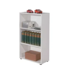 Libreria Bianca in Legno 60 Moderna Scaffali Mensole Parete Salotto Cameretta
