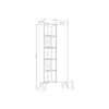 Libreria con Anta 7 Ripiani Antracite 80,6x191 cm