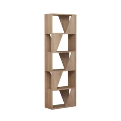 Libreria Design Rovere in Legno per Salotto o Camera da Letto