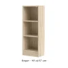 Libreria Legno Moderna Rovere Bassa Stretta Scaffali Ripiani da Ufficio Salotto