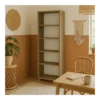 Libreria Moderna 70x29x190 cm Noce con Ripiani Regolabili