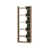 Libreria Rovere ed Antracite Moderna Scaffale Rettangolare in Legno