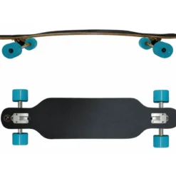 Longboard 97x23 Acero 8 Strati Skateboard Concavo Cuscinetti ABEC 7