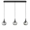 Luce a Sospensione Lampada a Soffitto con 3 Diffusori in Vetro Elegante