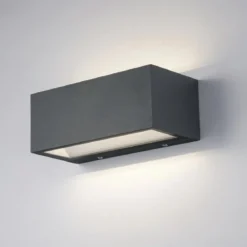 Luce da Muro Applique a Parete da Esterno Intec in Alluminio Antracite