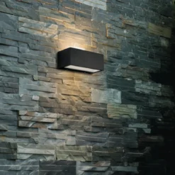 Luce da Muro Applique a Parete da Esterno Intec in Alluminio Antracite