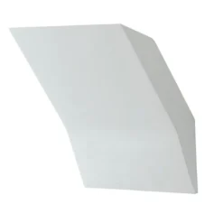 Luce da Parete Applique da Interno Lampada in Gesso Bianco Verniciabile