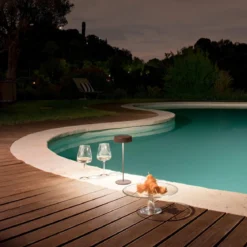Luce da Tavolo Intec a LED con Batteria Ricaricabile da Esterno Bronzo