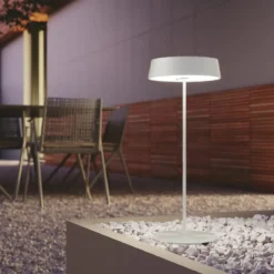 Luce da Tavolo Intec con Batteria Ricaricabile da Esterno Bianco a LED