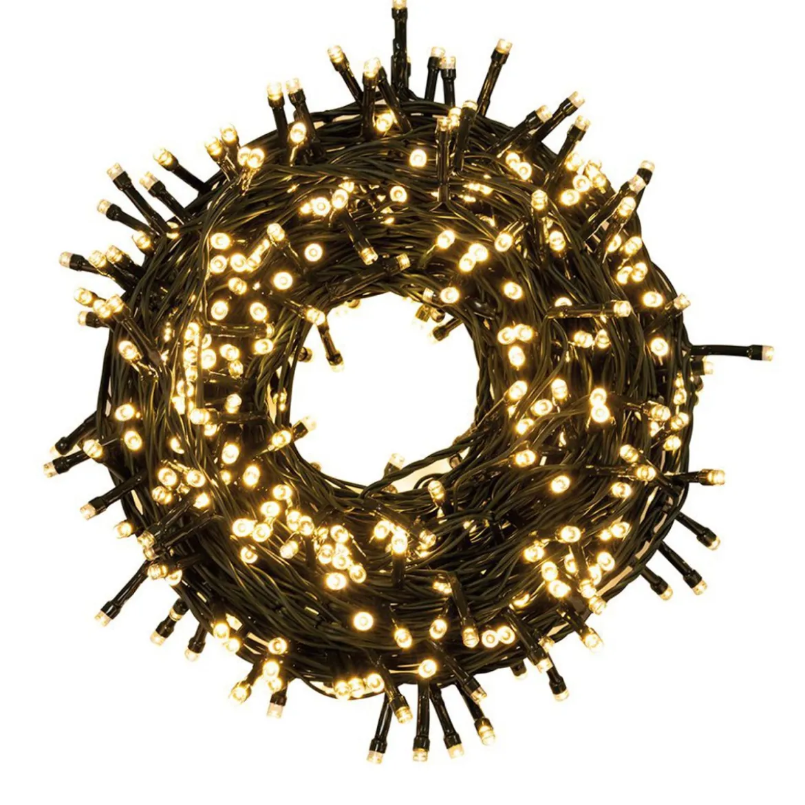 Luci di Natale Decorazione con 500 Lucine Led Bianco Caldo Filo di 22,5 mt