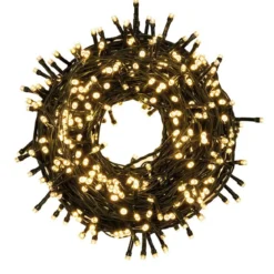 Luci di Natale Filo di 45 mt Decorazione con 1000 Lucine Led Bianco Caldo