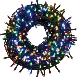 Lucine di Natale Filo da 8 mt Decorazione con Luci Multicolore con 180 Led