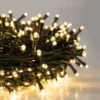 Lucine di Natale 8 mt Decorazione con Luce Bianco Caldo con 180 Led