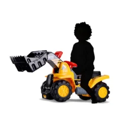 Macchina a Spinta 4 Ruote per Bambino Gioco Auto Cavalcabile Bimbo Pala Ruspa