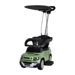 Macchina Bambini Primi Passi 86x44x98 cm Maniglia Regolabile Verde