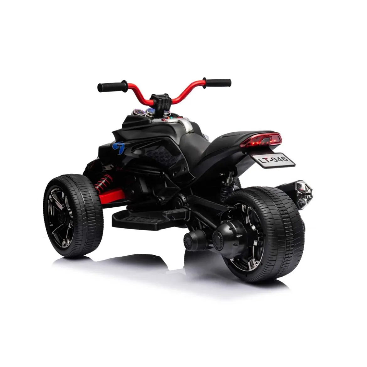 Macchina Bambino Mini Quad ATV 3.0 Elettrico Nero Cavalcabile a Batteria