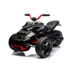 Macchina Bambino Mini Quad ATV 3.0 Elettrico Nero Cavalcabile a Batteria