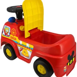 Macchina Cavalcabile per Bambini Mickey Camion a Spinta Pompieri