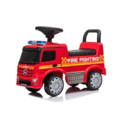 Macchina Cavalcabile Pompieri a Spinta Senza Pedali per Bambini Ride On