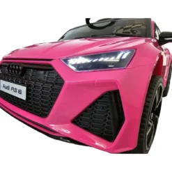 Macchina Elettrica Audi RS6 a Batteria 12 V Auto per Bambini Rosa