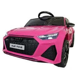 Macchina Elettrica Audi RS6 a Batteria 12 V Auto per Bambini Rosa