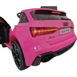 Macchina Elettrica Audi RS6 a Batteria 12 V Auto per Bambini Rosa