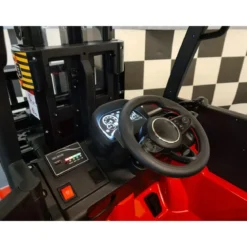 Macchina Elettrica Auto a Batteria con Elevatore per Bambini Rosso