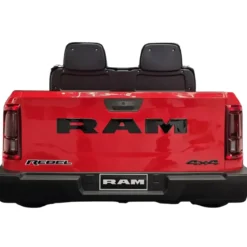 Macchina Elettrica Bambini 12V Dodge Rosso Sedili Ecopelle Bluetooth
