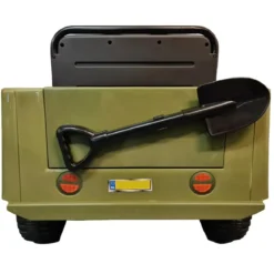 Macchina Elettrica Jeep Willy Verde per Bambini Fuoristrada Monoposto