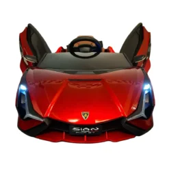 Macchina Elettrica per Bambini a Batteria Lamborghini Sian Rossa Auto Macchinina