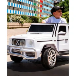 Macchina Elettrica per Bambini Mercedes Classe G Bianco Full 12V