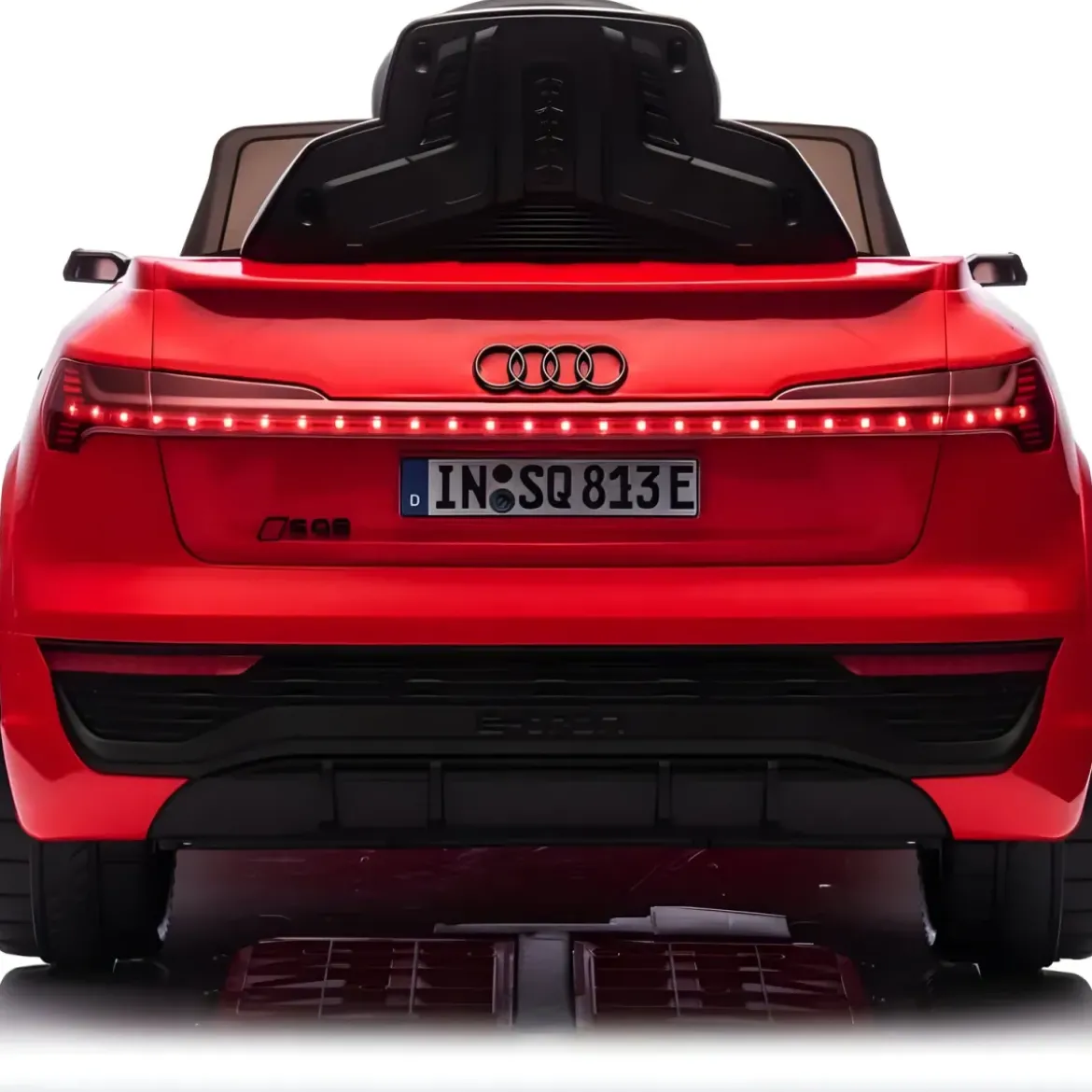 Macchina Elettrica per Bambini Audi Q8 Rosso Luci LED e Telecomando