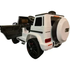 Macchina Elettrica per Bambini Mercedes Jeep G63 AMG a Batteria 12V Bianca