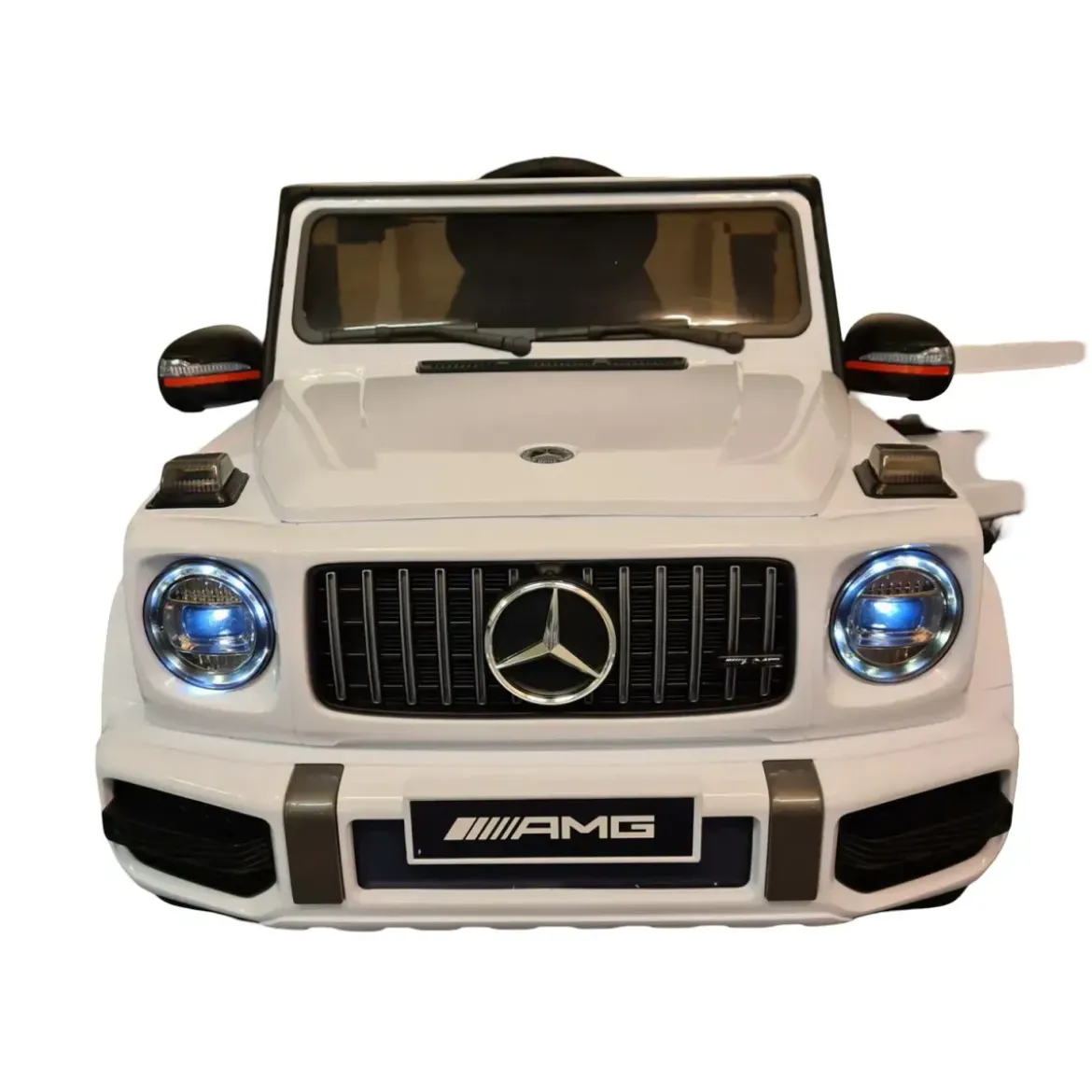 Macchina Elettrica per Bambini Mercedes Jeep G63 AMG a Batteria 12V Bianca