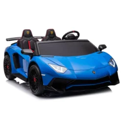 Macchina Elettrica per Bambini Lamborghini Blu Aventador SVJ BIG Full