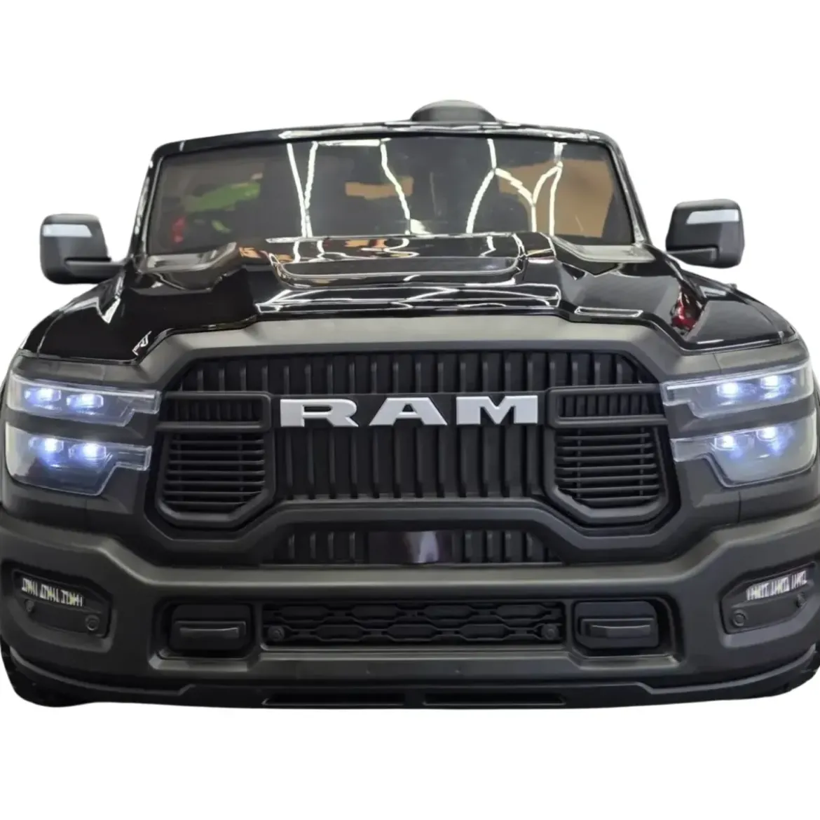 Macchina Elettrica per Bambini Dodge RAM 12V Nero con Telecomando