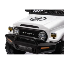 Macchina Elettrica per Bambini Auto Toyota Cruiser a Batteria 12 V Bianca