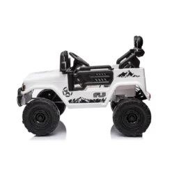 Macchina Elettrica per Bambini Auto Toyota Cruiser a Batteria 12 V Bianca