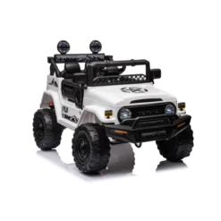 Macchina Elettrica per Bambini Auto Toyota Cruiser a Batteria 12 V Bianca