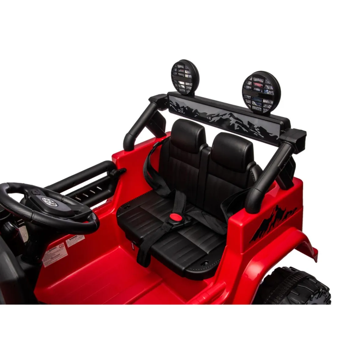 Macchina Elettrica per Bambini Toyota Cruiser Rossa Auto a Batteria 12 V