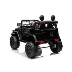Macchina Elettrica per Bambini Nera Toyota Cruiser Auto a Batteria 12 V