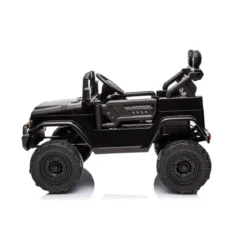 Macchina Elettrica per Bambini Nera Toyota Cruiser Auto a Batteria 12 V