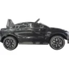 Macchina Elettrica per Bambini Mercedes Nero 12V con Sedile in Pelle
