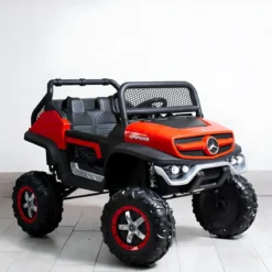 Macchina Elettrica per Bambini Mercedes Unimog Fuori Strada Rosso