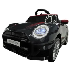 Macchina per Bambini Elettrica Mini Cooper S 12V Nero Metallizzato