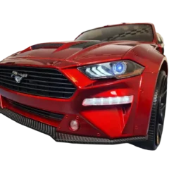 Macchina per Bambini Ford Mustang Rosso Metallizzato a Batteria da 24V