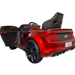 Macchina per Bambini Ford Mustang Rosso Metallizzato a Batteria da 24V