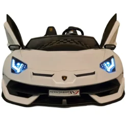 Macchina per Bambini Lamborghini Aventador 2 Persone a Batteria Bianco
