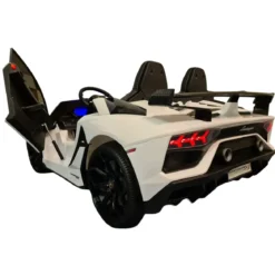 Macchina per Bambini Lamborghini Aventador 2 Persone a Batteria Bianco